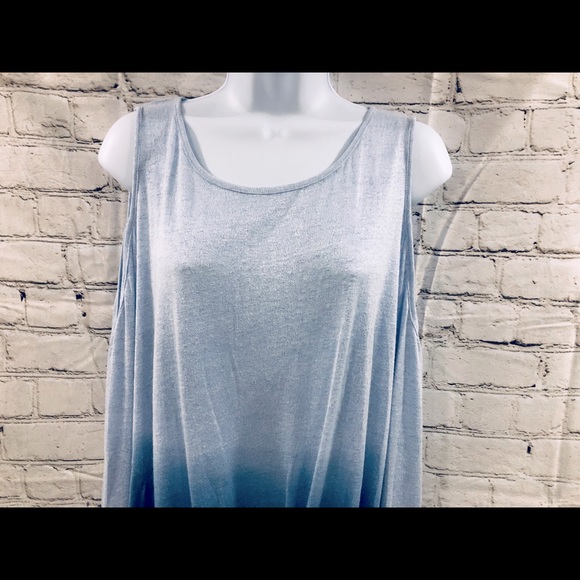 ♦️1 Left♦️NWT-Kori-Cold Shoulder Twist Tie Front Women - Measurements in Pics - Picture 2 of 16